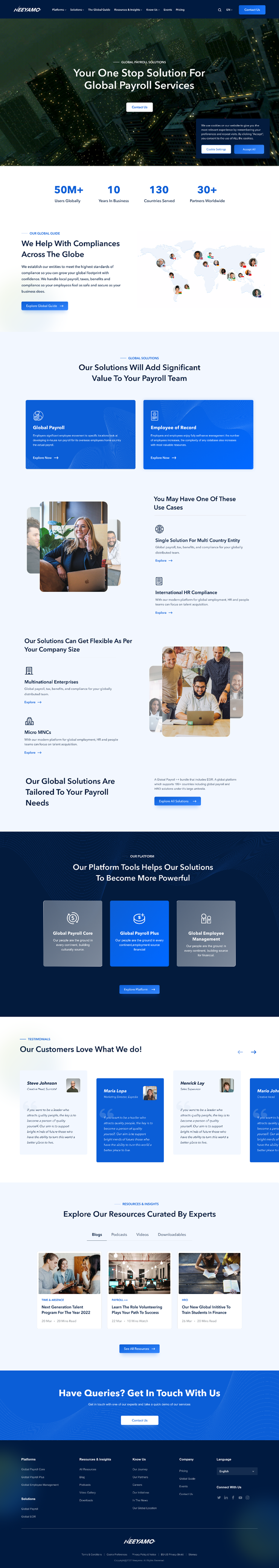 Neeyamo live homepage